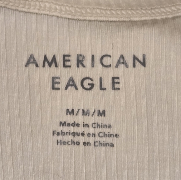 NWOT American Eagle Cream Bodysuit - Picture 6 of 8